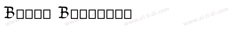 Bison Bold字体转换